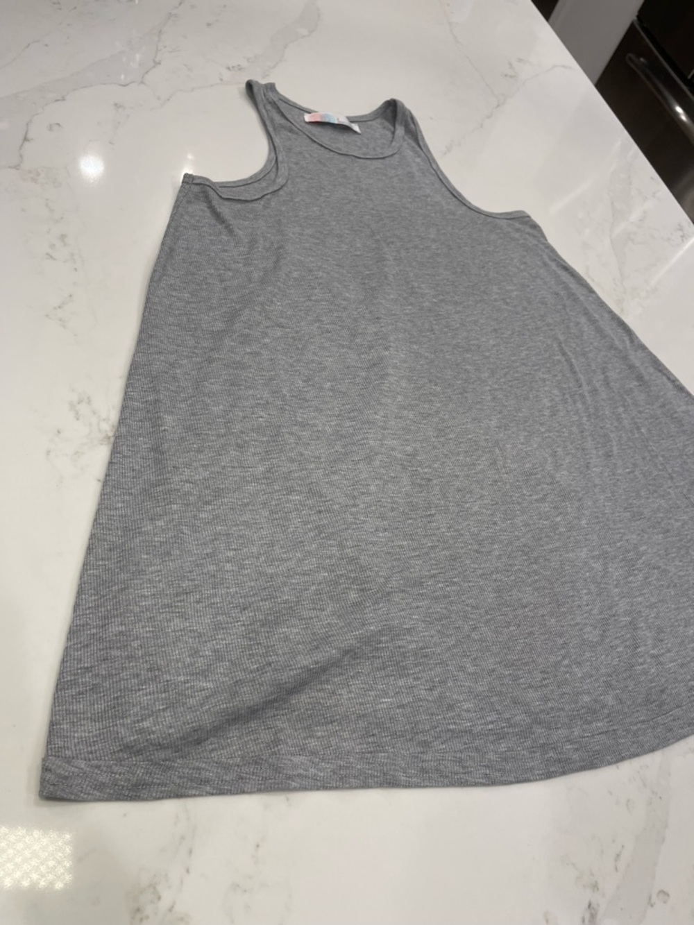 FP Beach Gray Ribbed Tank Cover Up - Picture 5 of 13